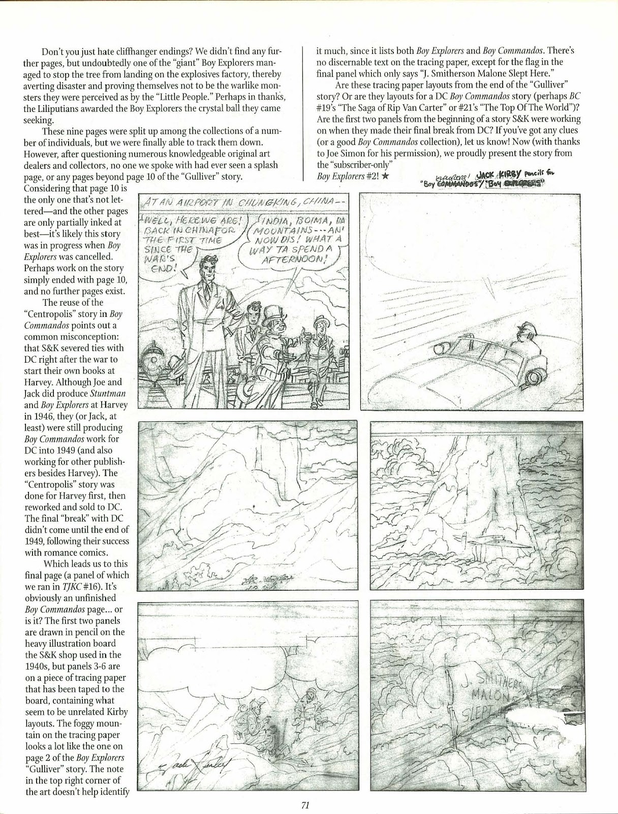 The Jack Kirby Collector Issue #25 - Page 70
