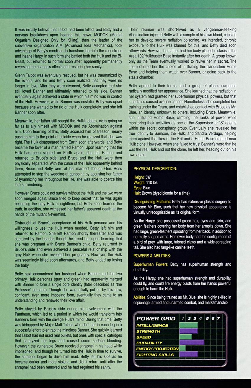 The Official Handbook of the Marvel Universe: Hulk Full - Page 37