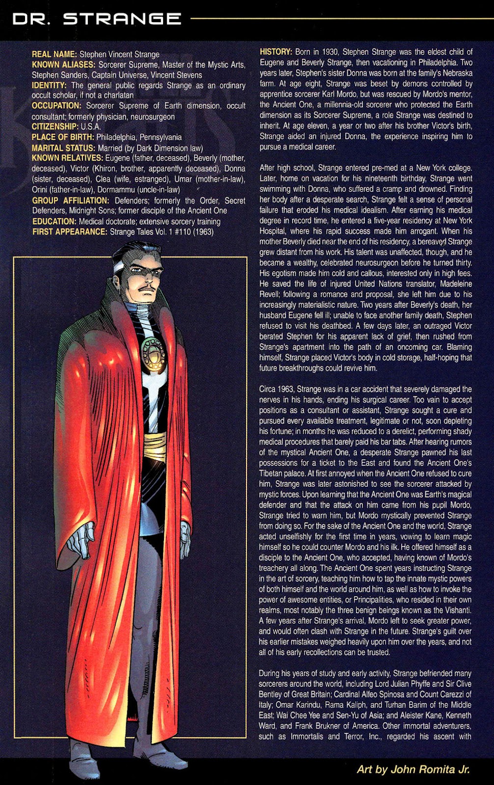 The Official Handbook of the Marvel Universe: Marvel Knights Full - Page 16