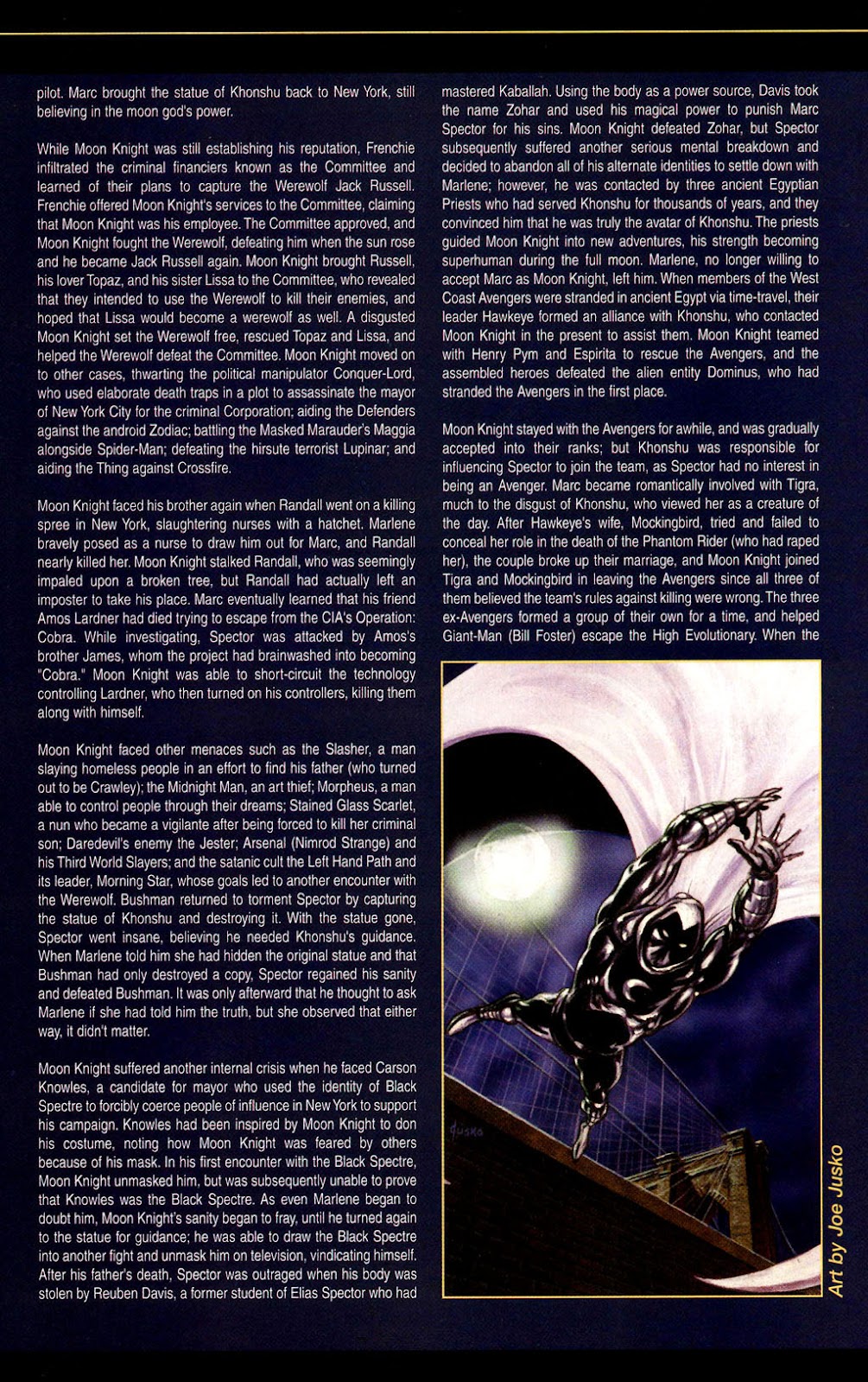 The Official Handbook of the Marvel Universe: Marvel Knights Full - Page 40