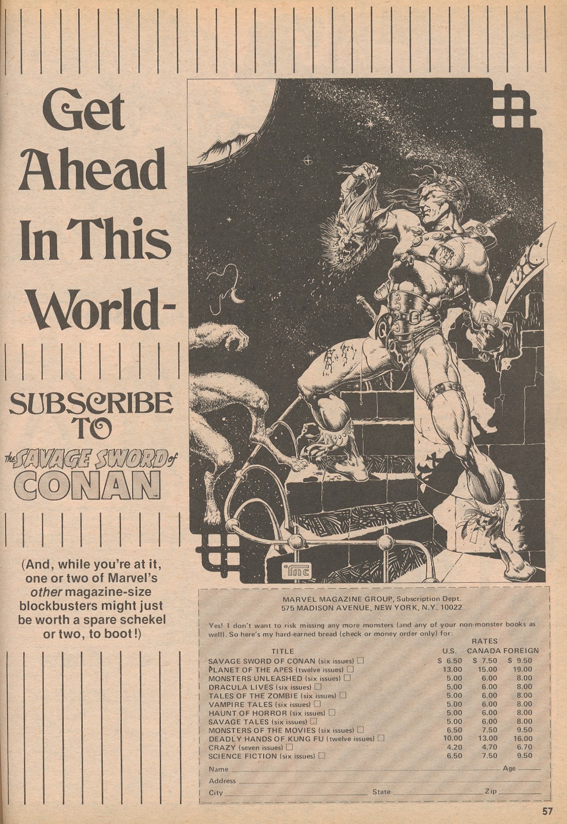 The Savage Sword Of Conan Issue #4 - Page 57