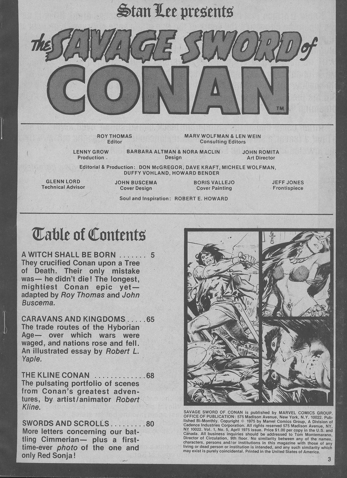 The Savage Sword Of Conan Issue #5 - Page 3