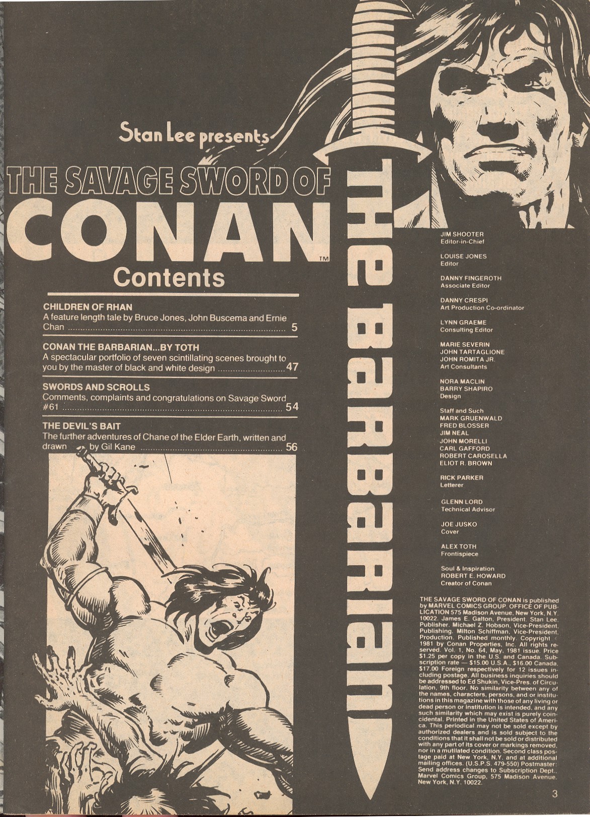 The Savage Sword Of Conan Issue #64 - Page 3