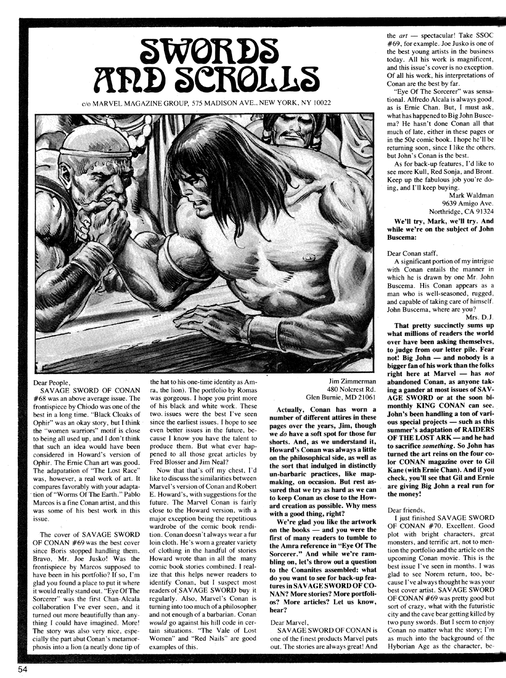 The Savage Sword Of Conan Issue #72 - Page 54