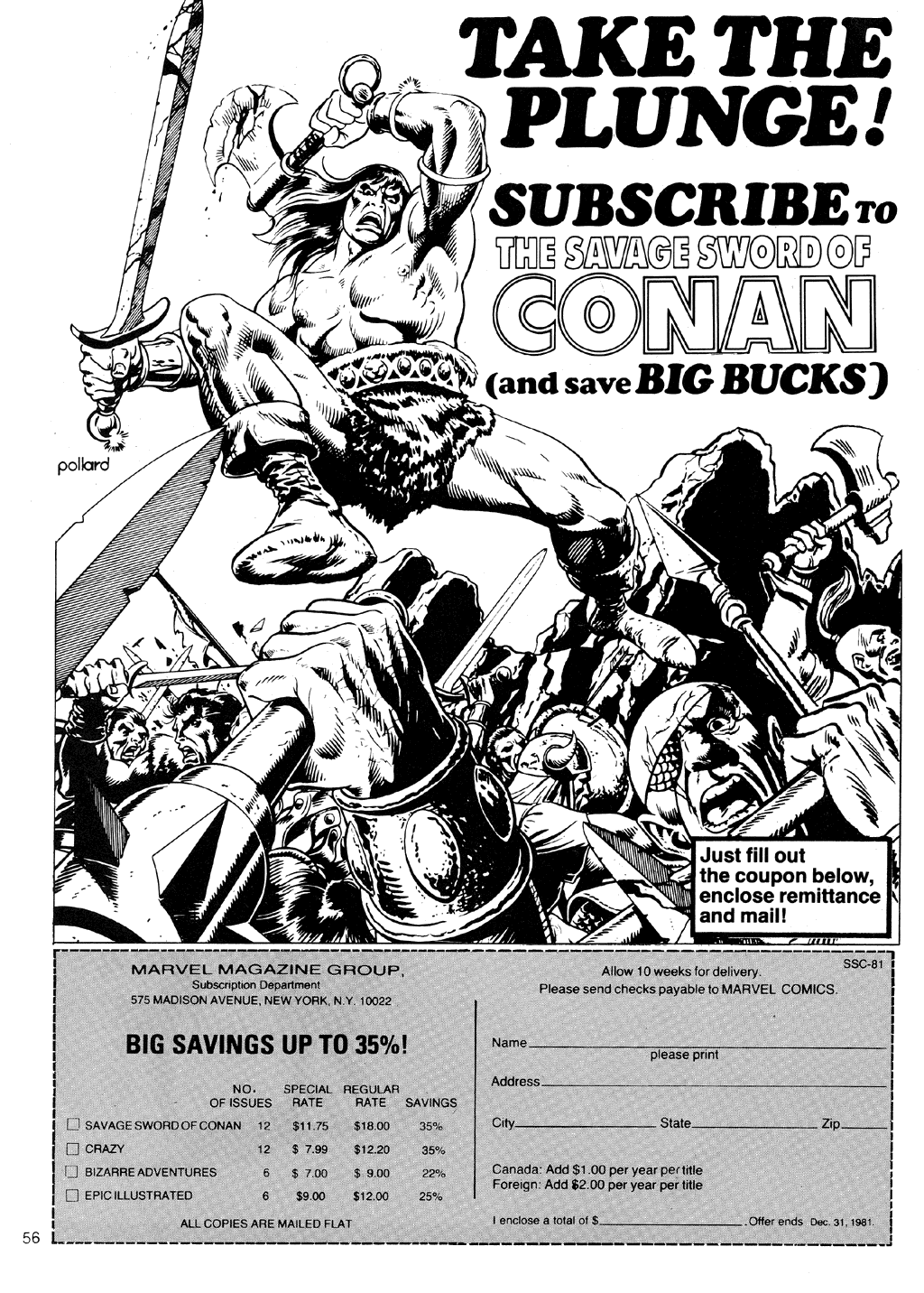 The Savage Sword Of Conan Issue #72 - Page 56