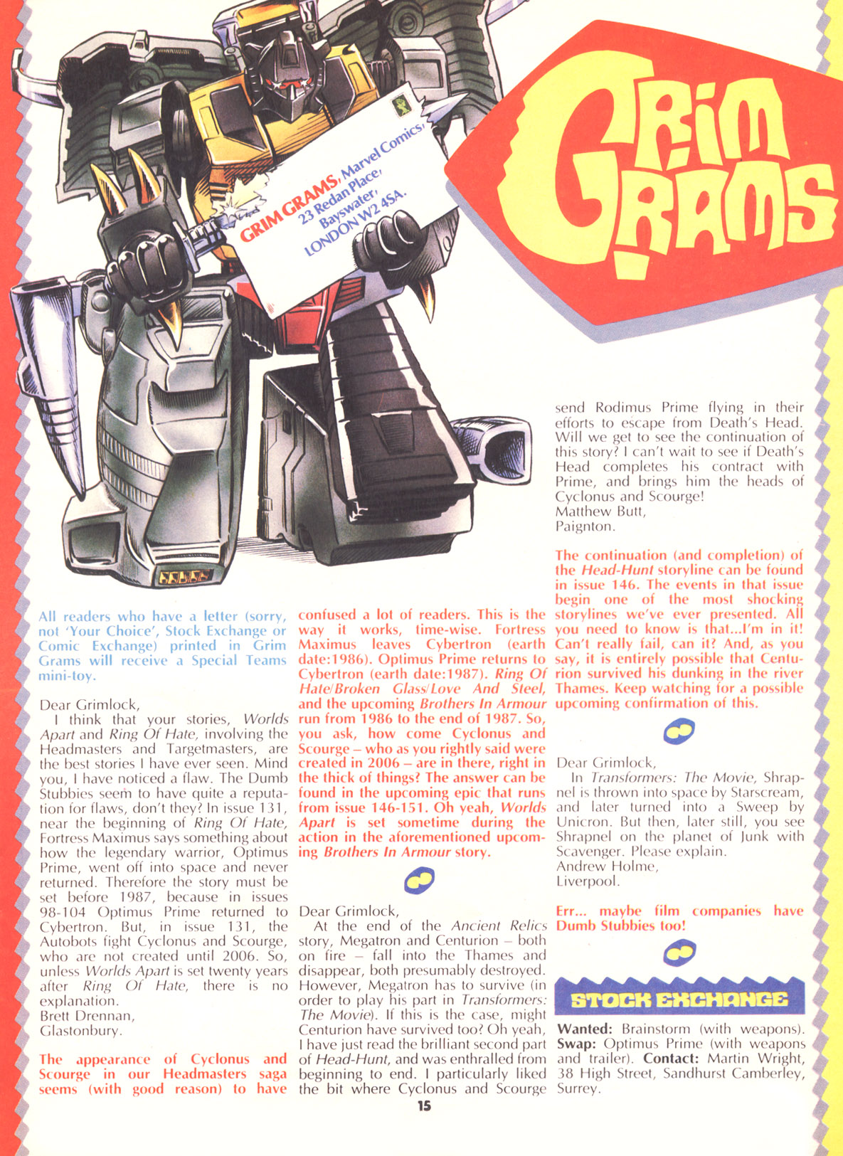 The Transformers (UK) Issue #142 - Page 14