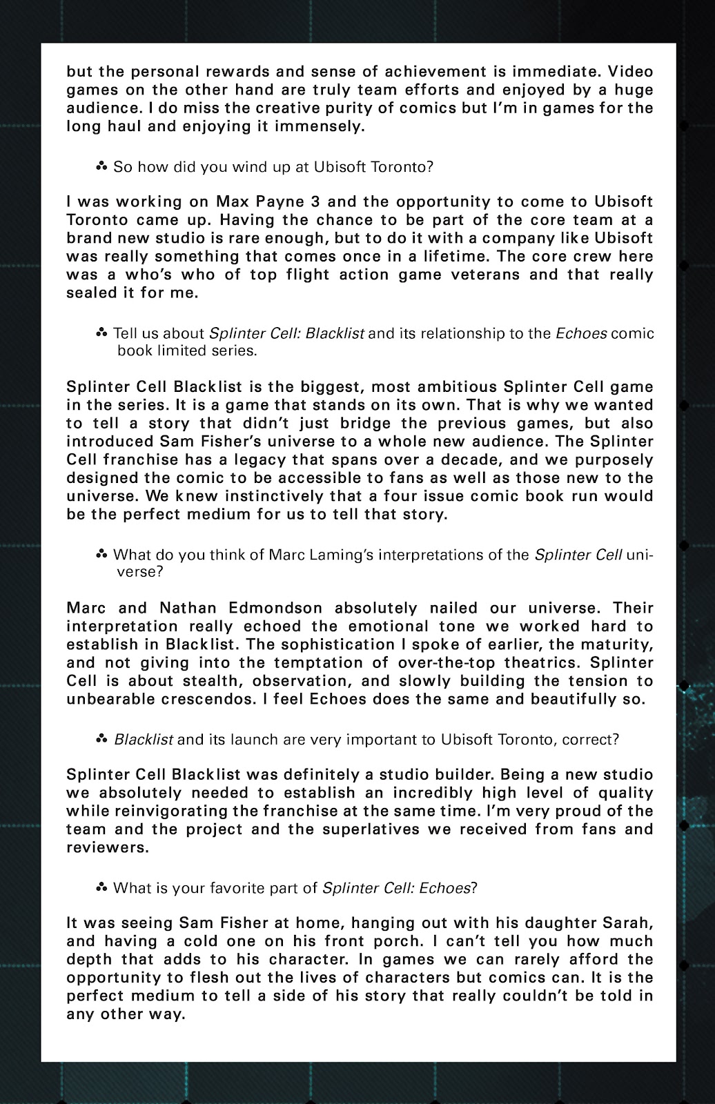 Tom Clancy's Splinter Cell: Echoes  Issue #3 - Page 28
