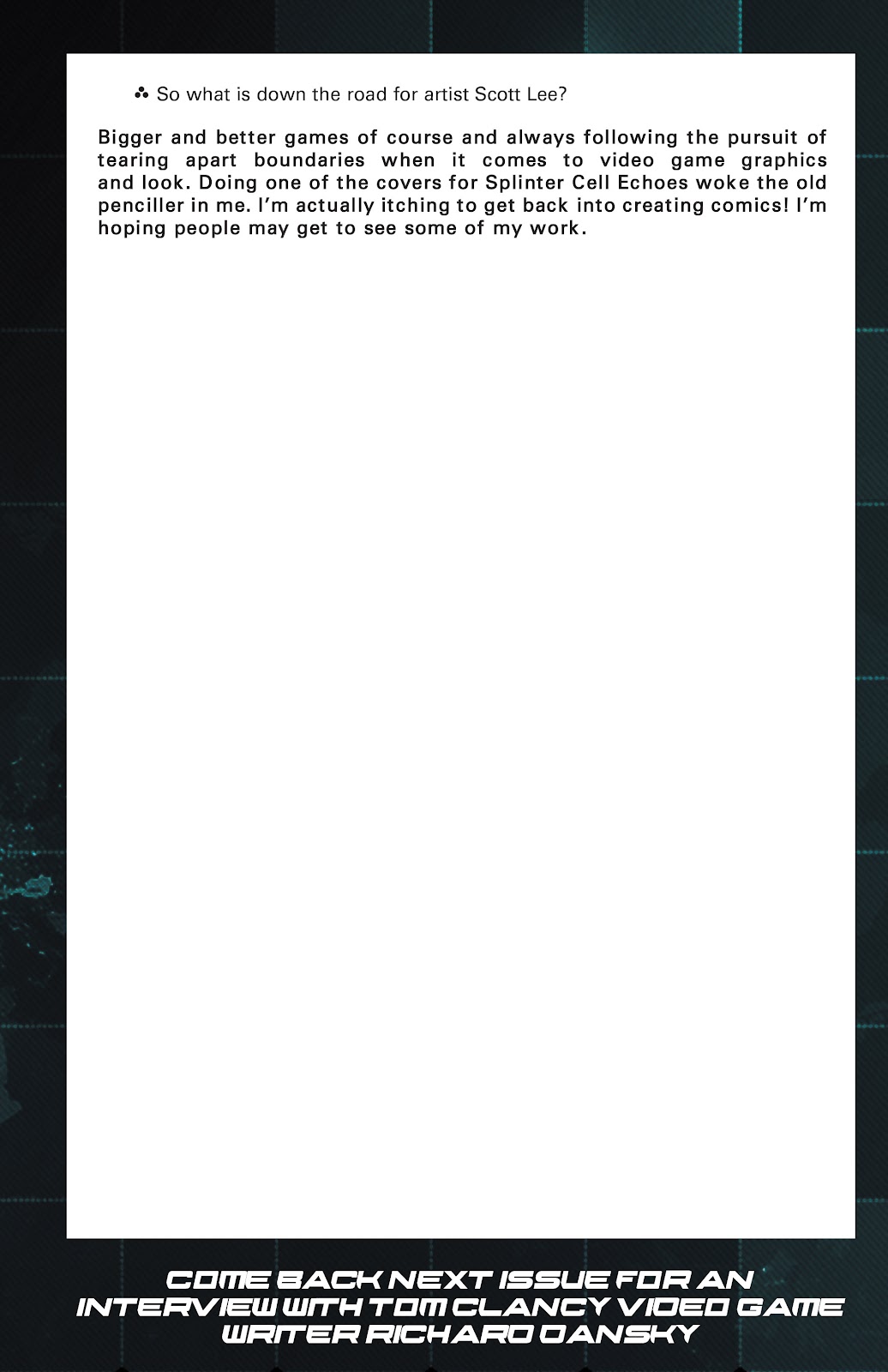 Tom Clancy's Splinter Cell: Echoes  Issue #3 - Page 29