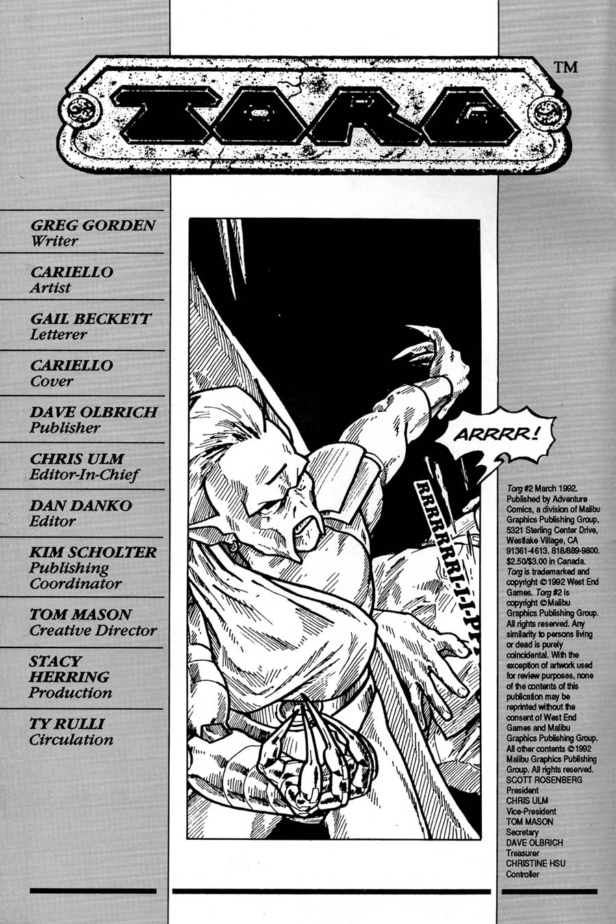 Torg Issue #2 - Page 2