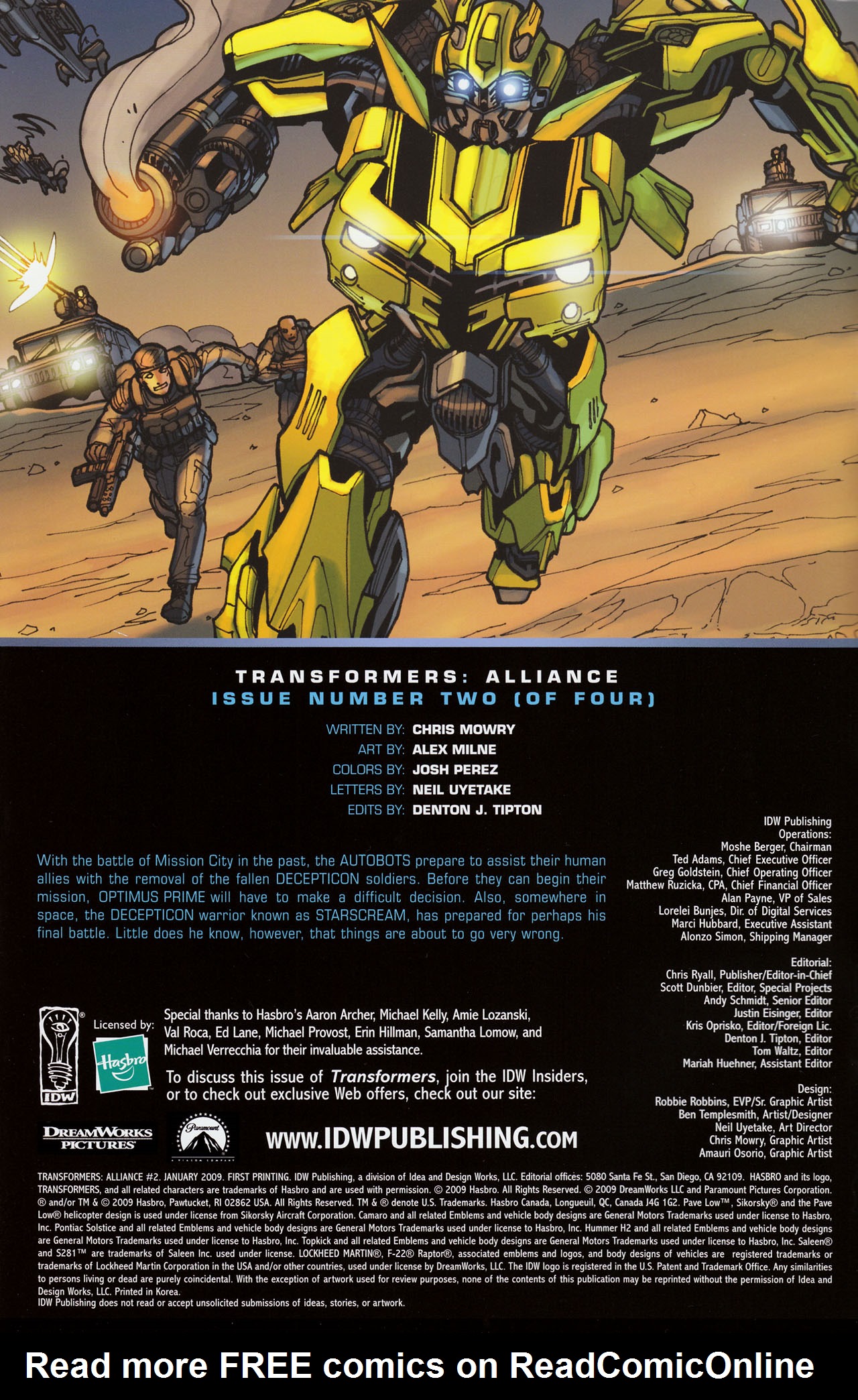 Transformers: Alliance Issue #2 - Page 3
