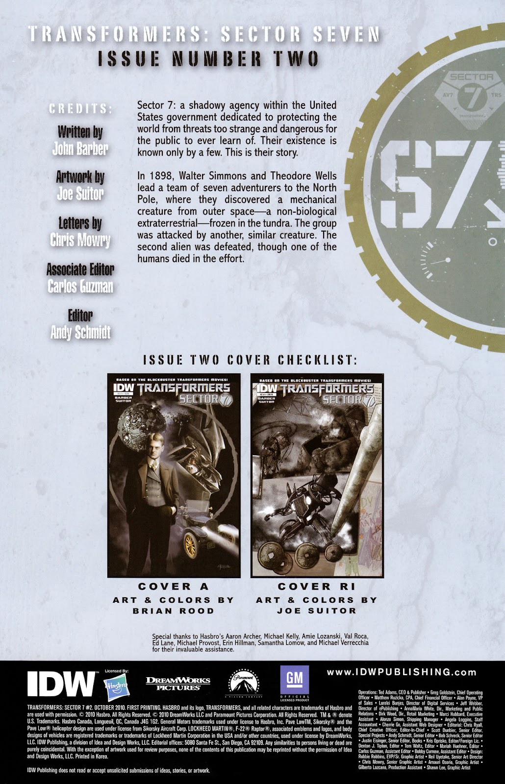 Transformers: Sector 7 Issue #2 - Page 2