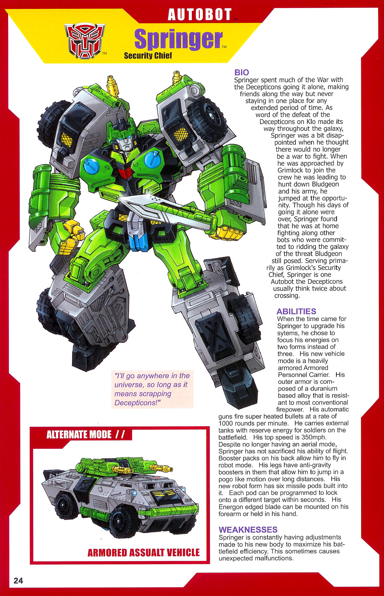 Transformers: Timelines Issue #2 - Page 25