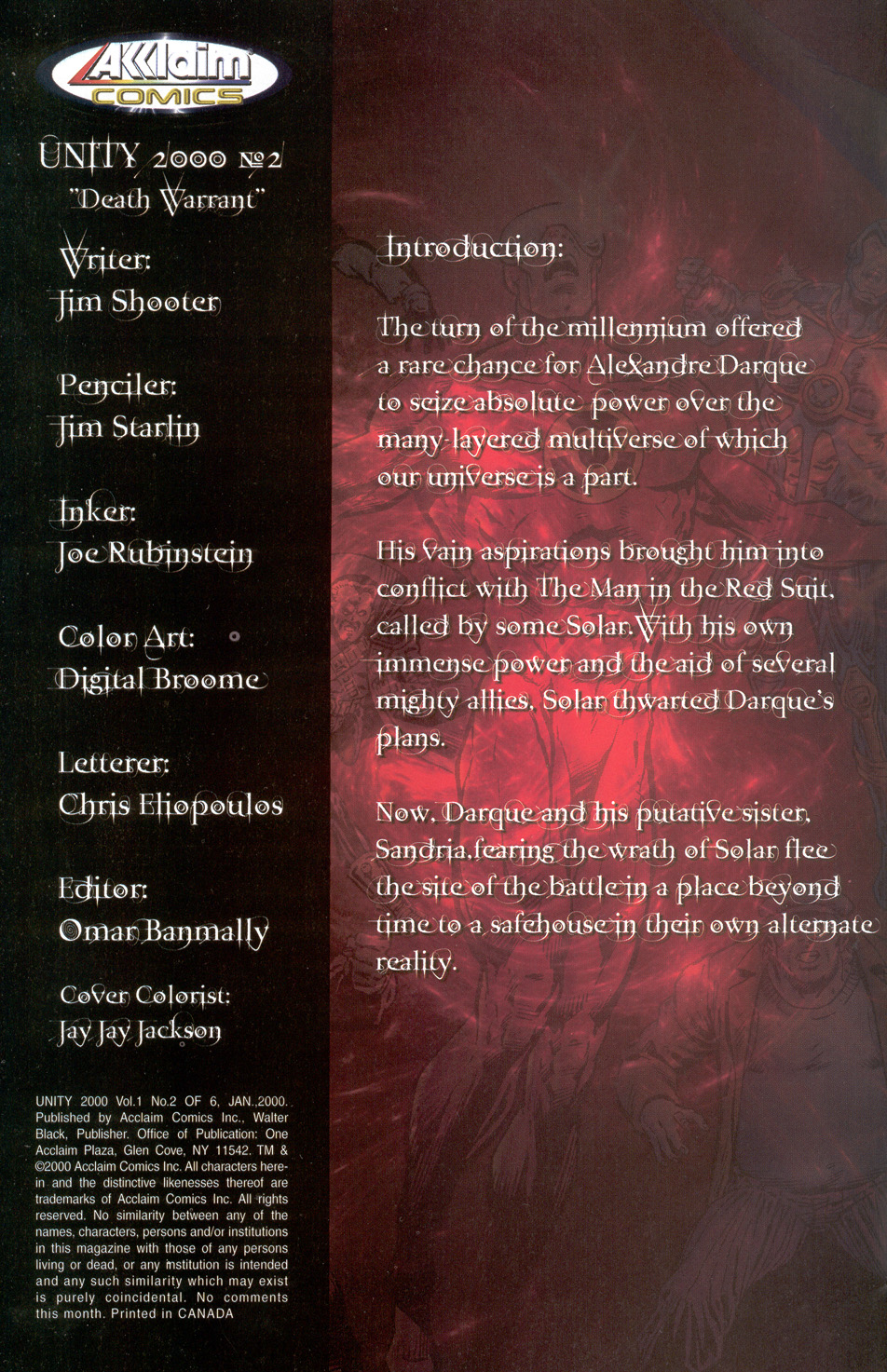 Unity 2000 Issue #2 - Page 2