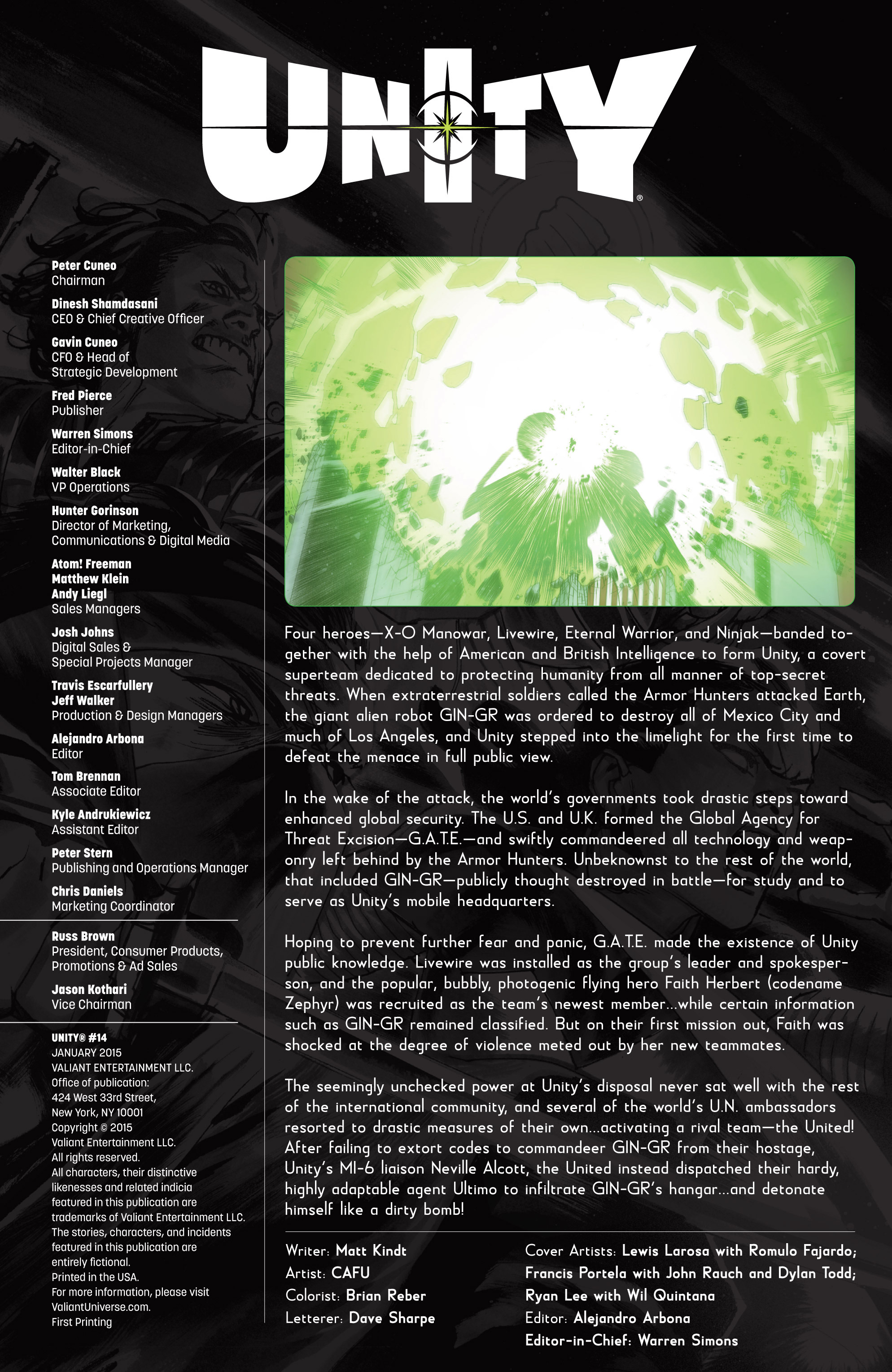 Unity (2013) Issue #14 - Page 2
