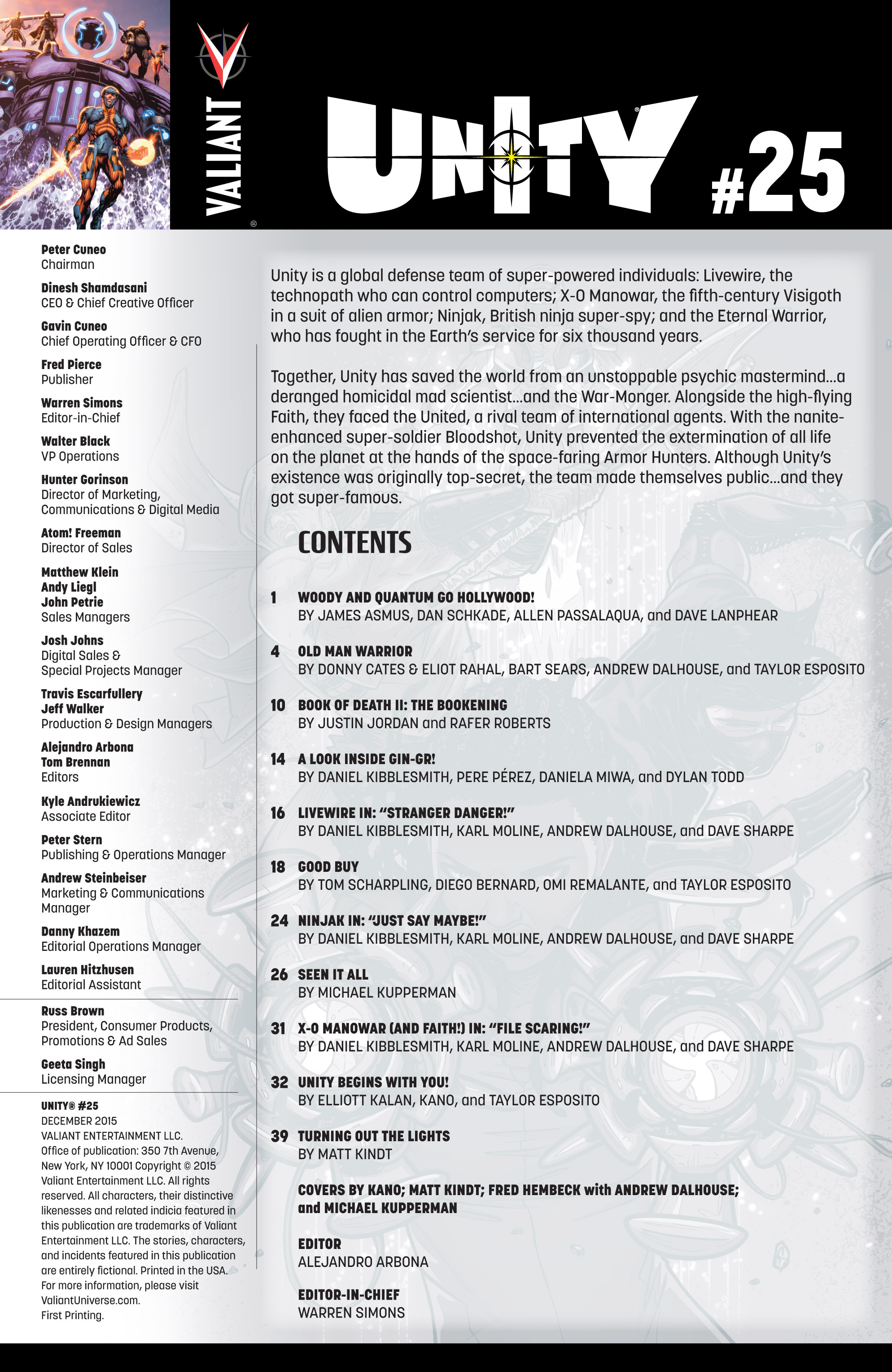 Unity (2013) Issue #25 - Page 2