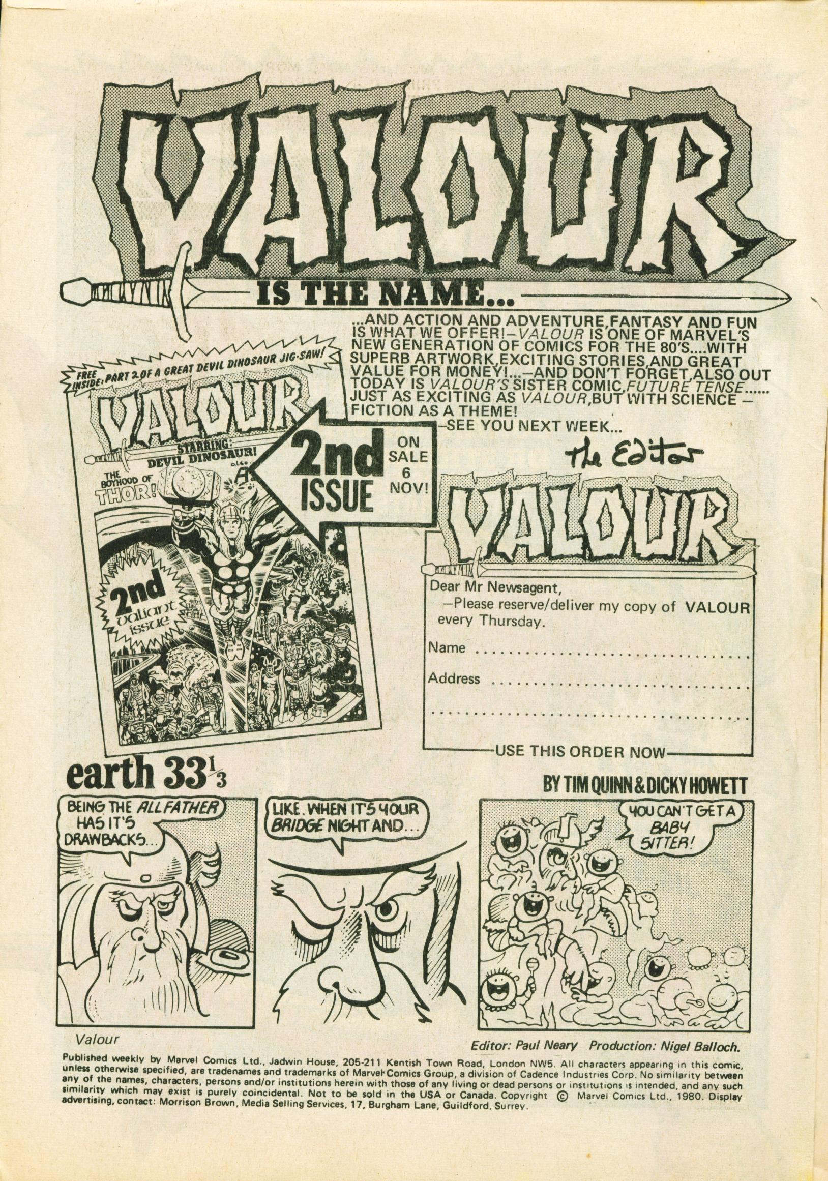 Valour Issue #1 - Page 2
