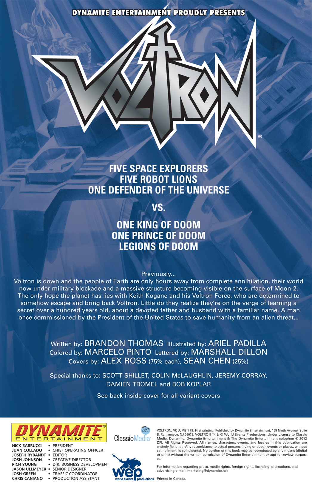 Voltron Issue #2 - Page 3