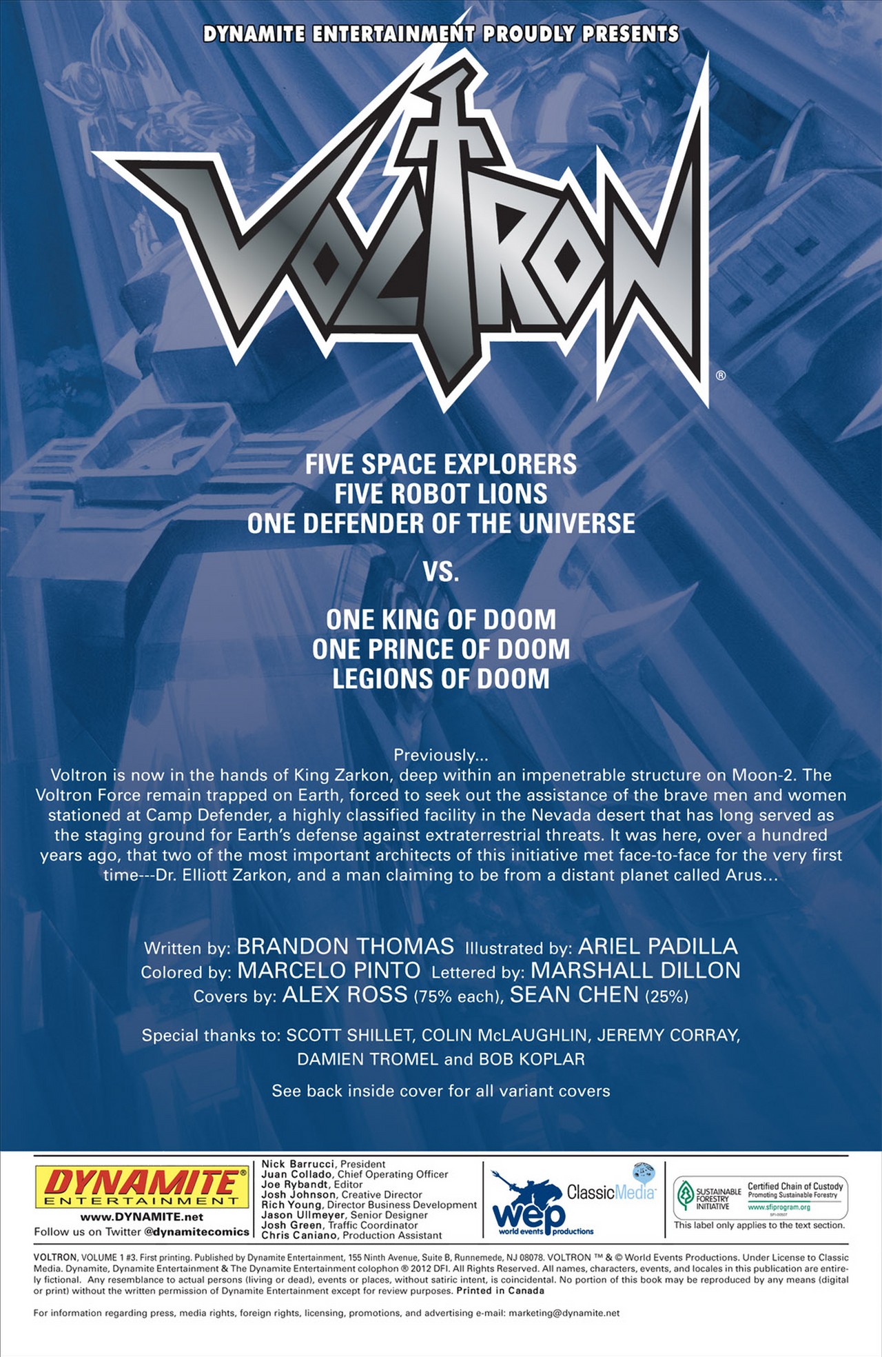 Voltron Issue #3 - Page 3