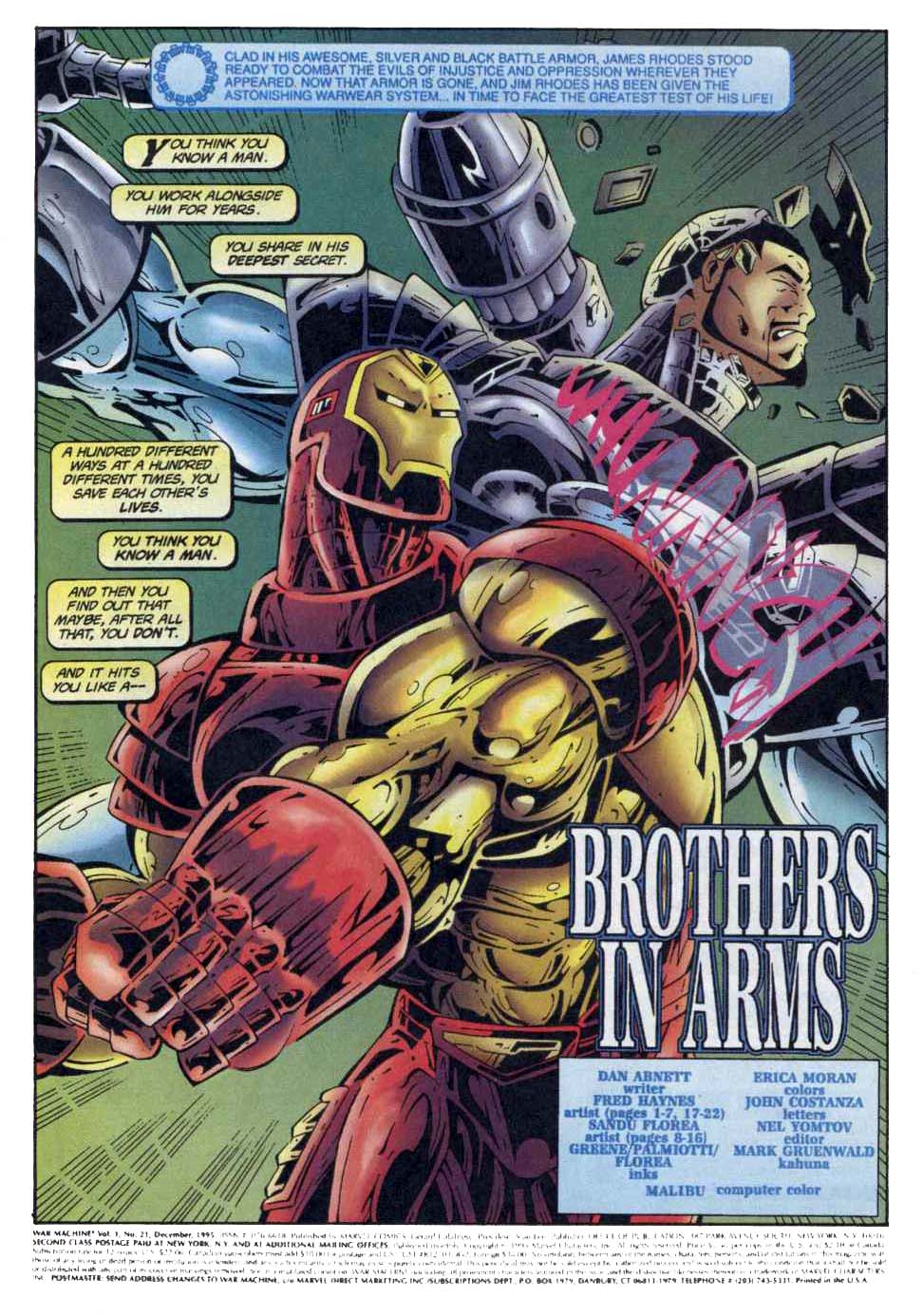 War Machine (1994) Issue #21 - Page 2