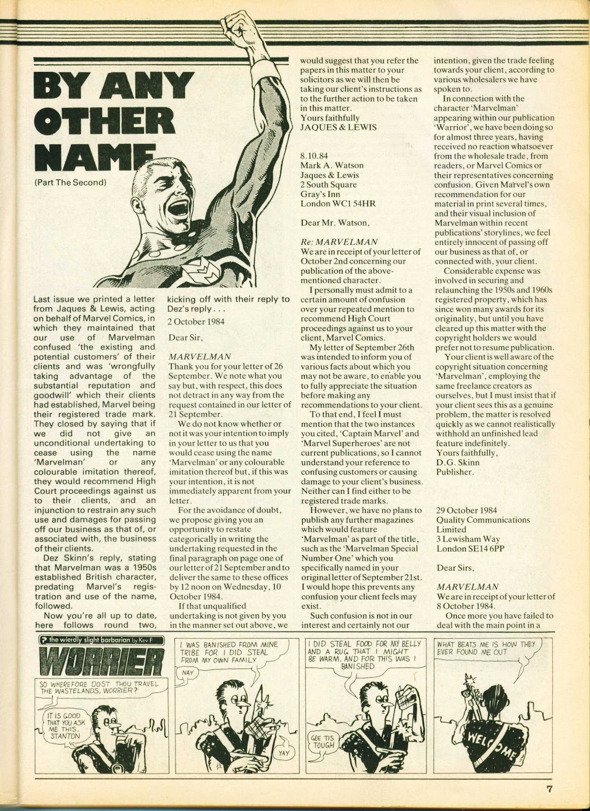 Warrior (1982) Issue #26 - Page 7