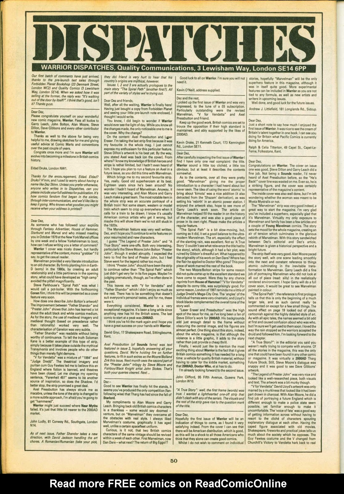 Warrior (1982) Issue #3 - Page 49