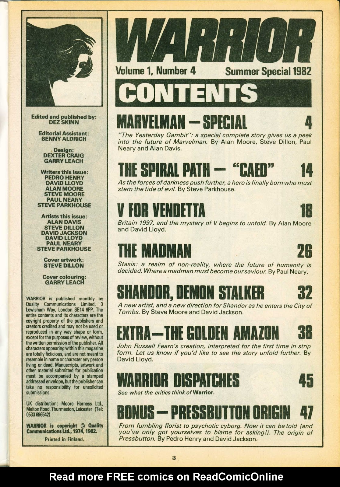 Warrior (1982) Issue #4 - Page 3