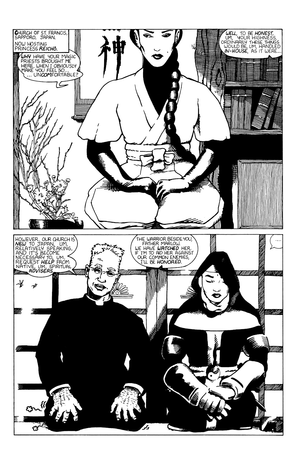 Warrior Nun: Black & White Issue #8 - Page 4