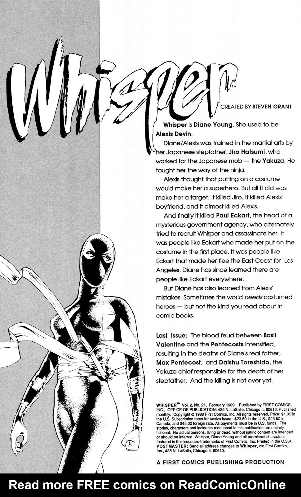 Whisper (1986) Issue #21 - Page 2