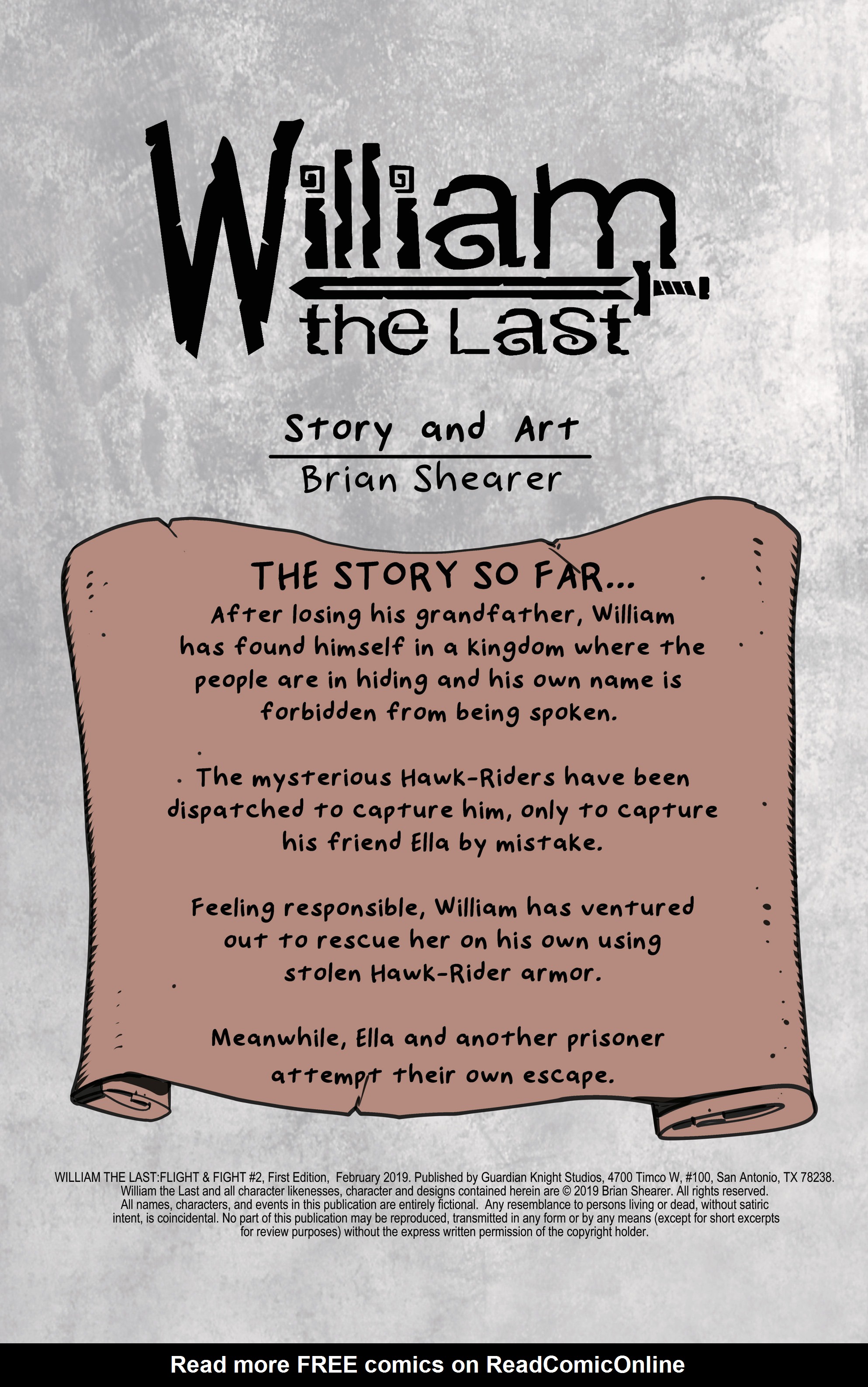 William the Last: Flight & Fight Issue #2 - Page 2