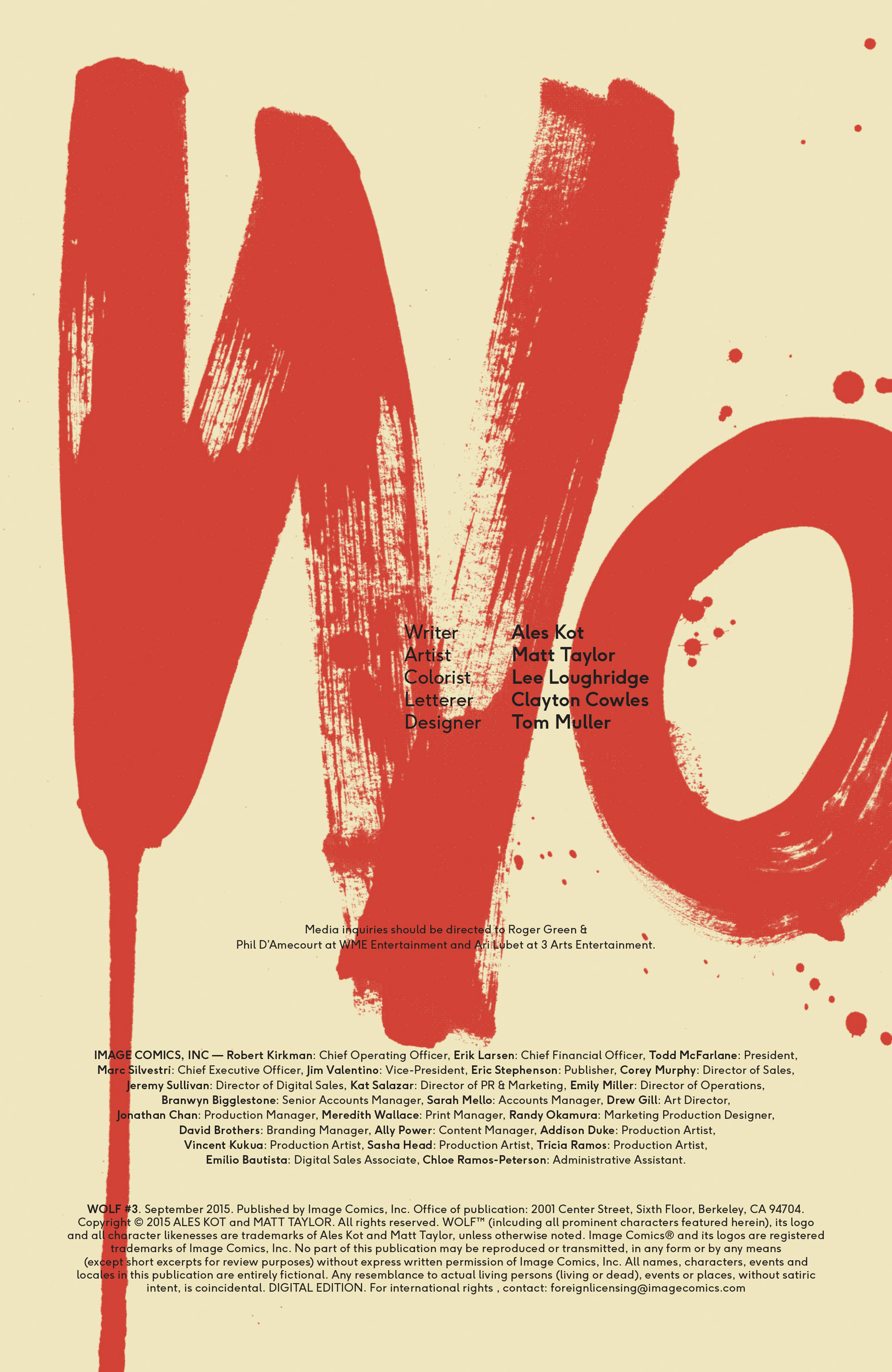 Wolf (2015) Issue #3 - Page 2