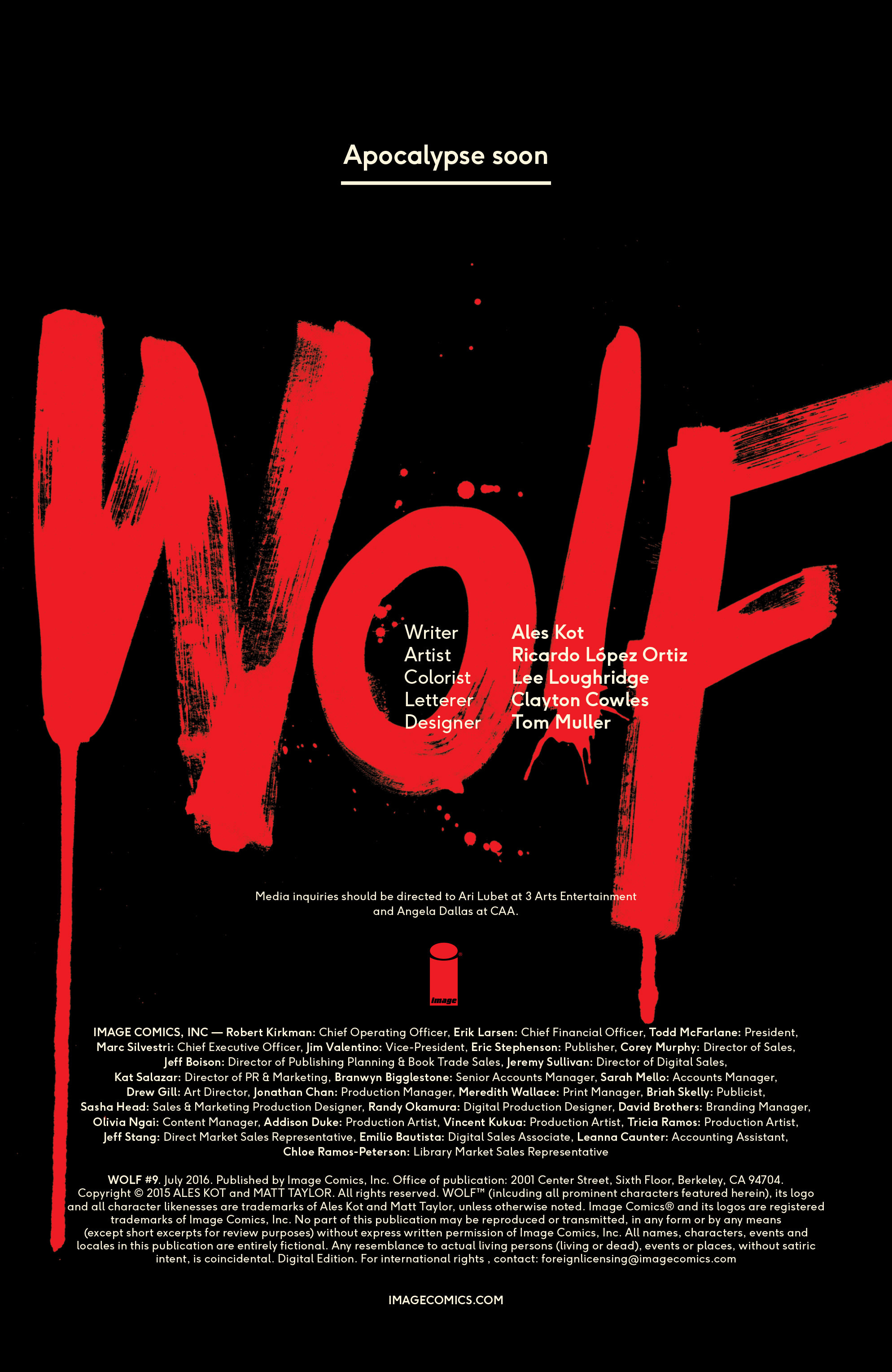 Wolf (2015) Issue #9 - Page 2