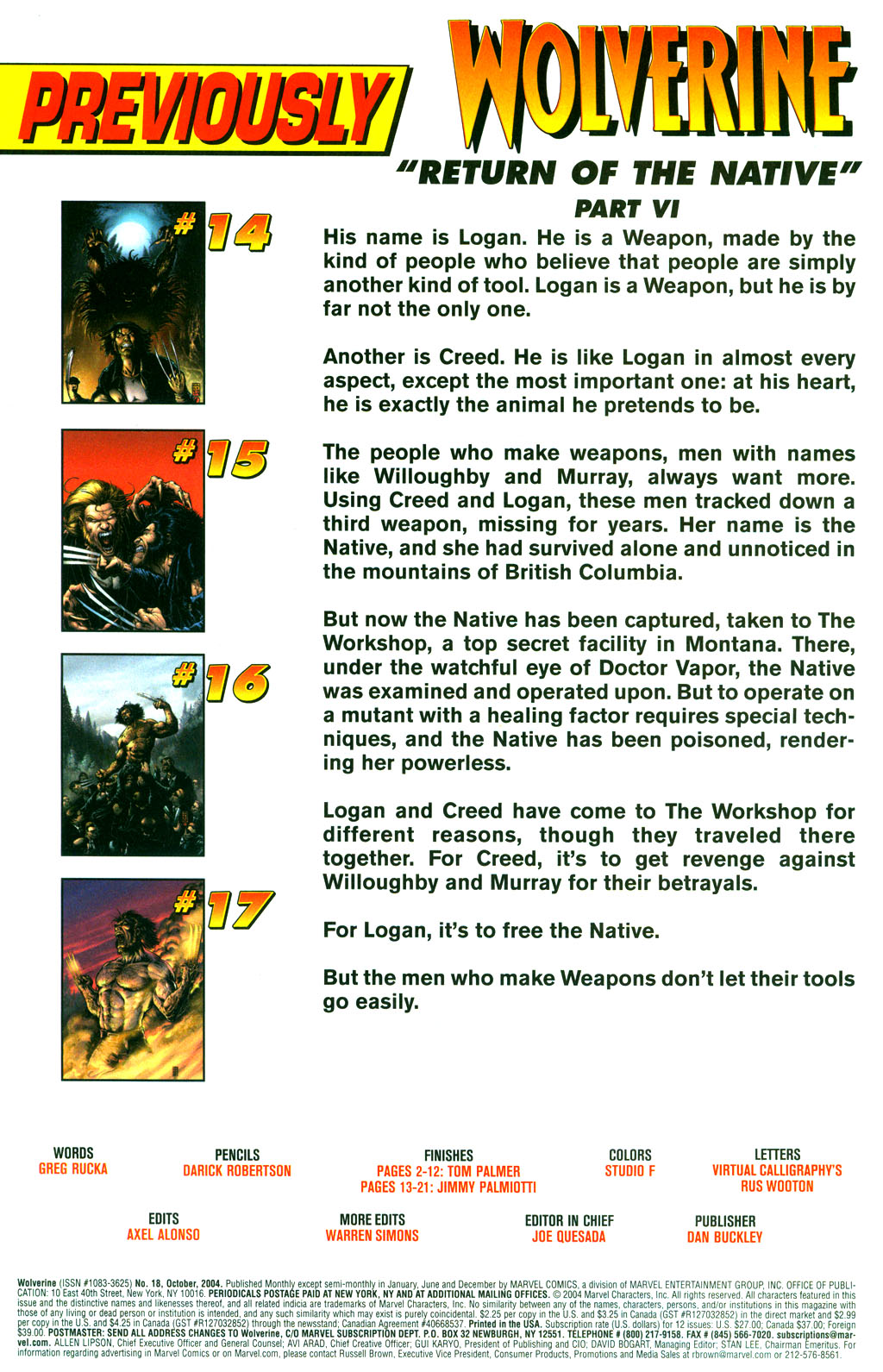 Wolverine (2003) Issue #18 - Page 2
