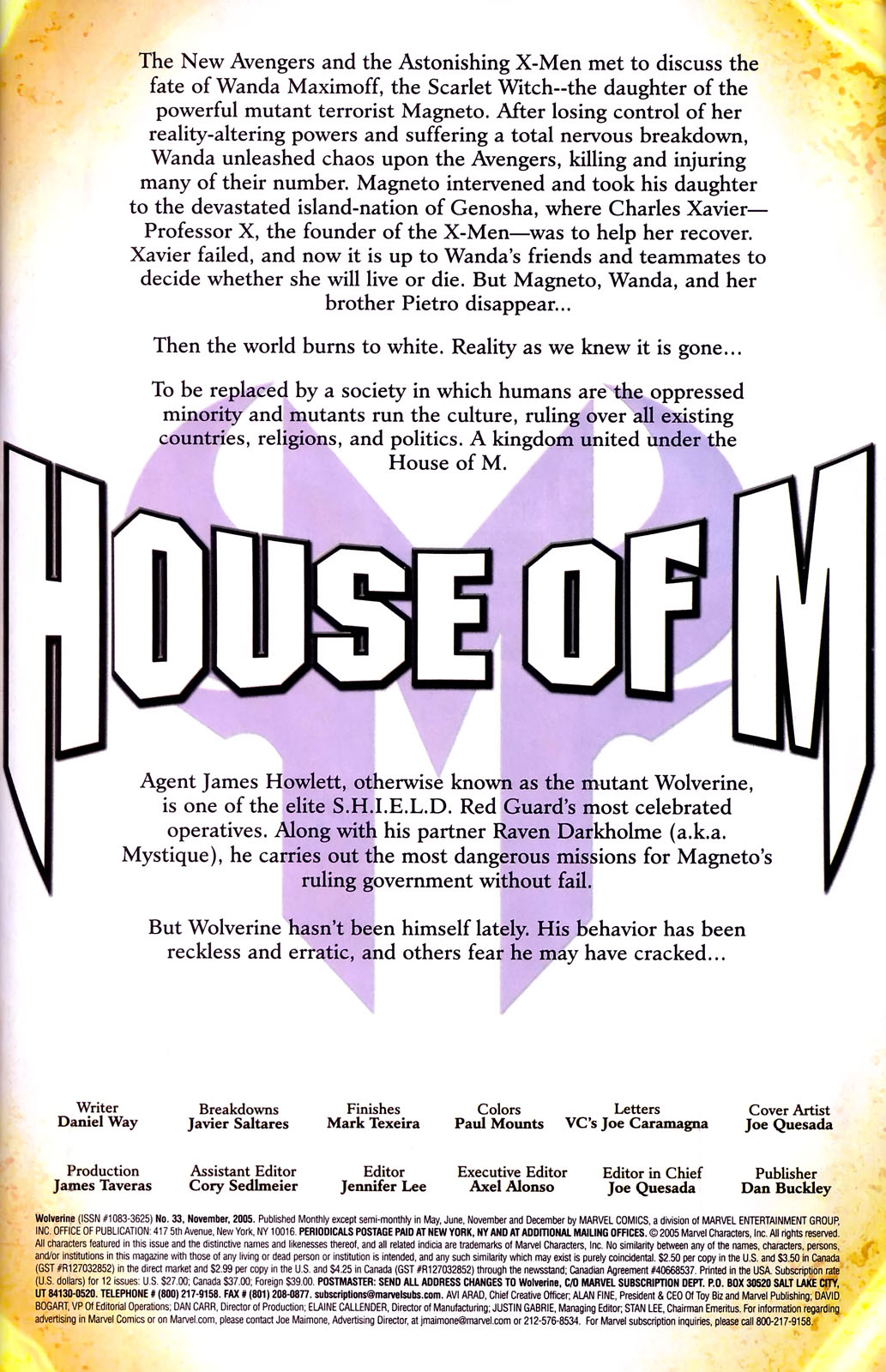 Wolverine (2003) Issue #33 - Page 2