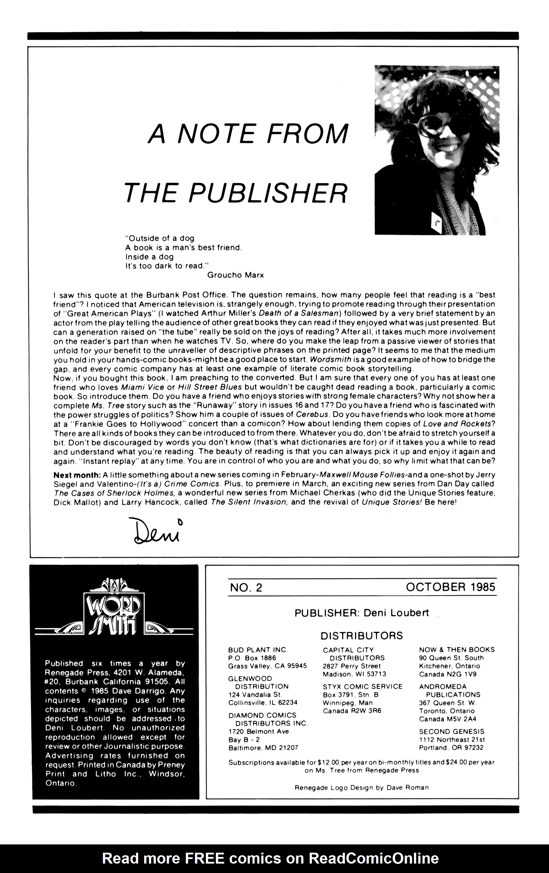 Wordsmith Issue #2 - Page 2