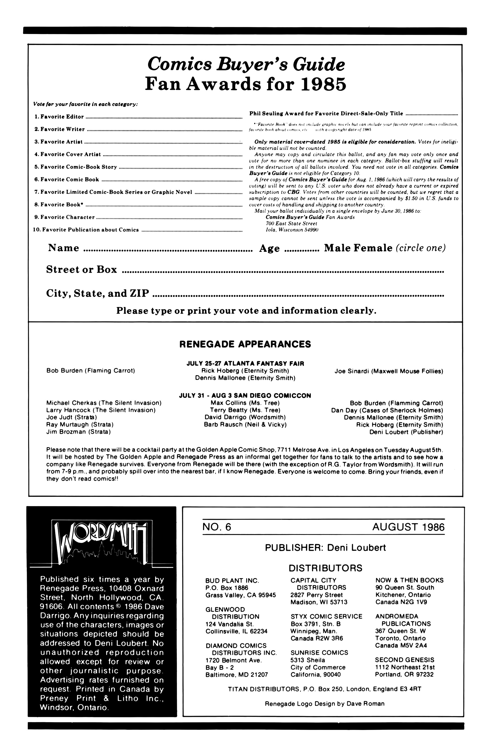 Wordsmith Issue #6 - Page 2