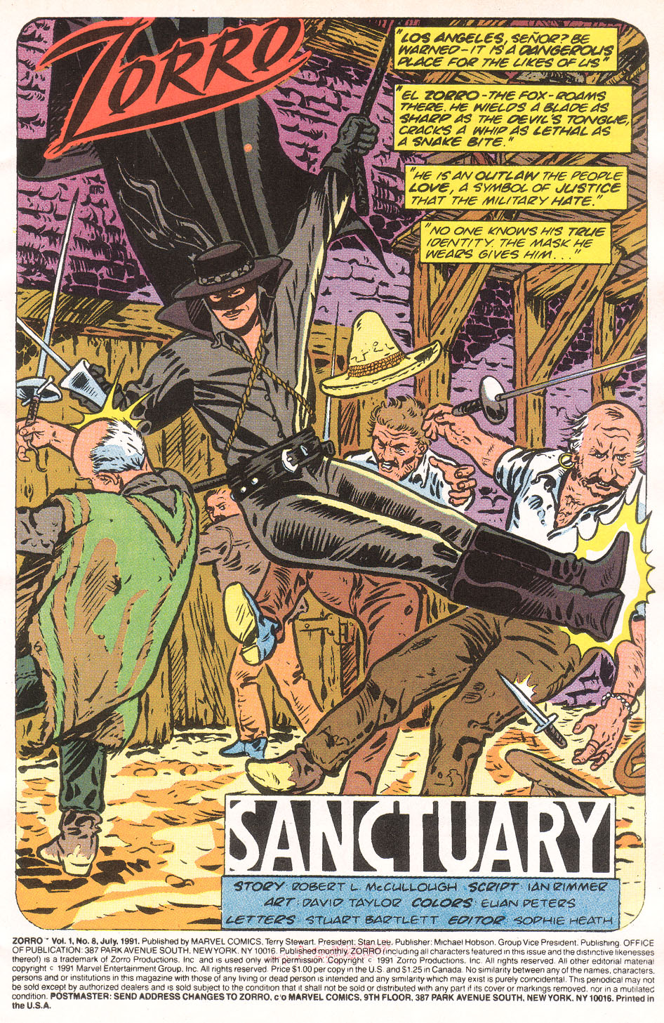 Zorro (1990) Issue #8 - Page 3